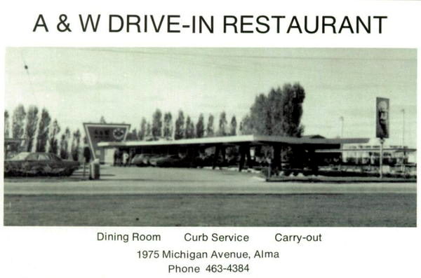 A&W Restaurant - Alma - 1975 Michigan Ave - Old Yearbook Ad